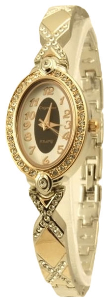 Wrist watch Sputnik L-99489/6 chern.+bel. for women - picture, photo, image