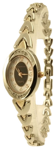 Wrist watch Sputnik L-99523/6 chern.+bel. for women - picture, photo, image