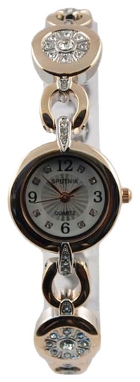 Wrist watch Sputnik L-995521/6.2 bel.+stal for women - picture, photo, image