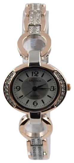 Wrist watch Sputnik L-995560/6 bel.+stal,kam for women - picture, photo, image