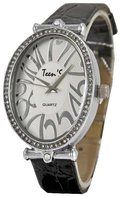 Wrist watch Tik-Tak N727 chernyj rem/belyj cif for children - picture, photo, image