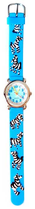 Wrist watch Tik-Tak H112-2 Golubye zebry for children - picture, photo, image