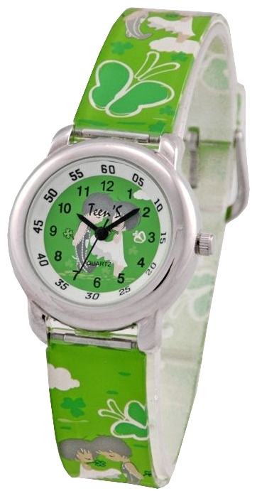 Wrist watch Tik-Tak H113-1 Malchik i devochka zelenye for children - picture, photo, image