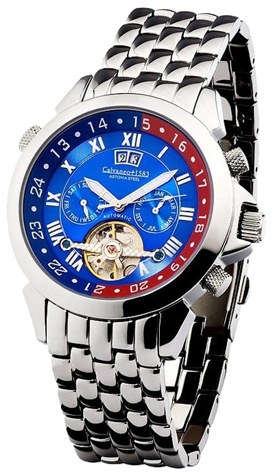Wrist watch Calvaneo 1583 Astonia Steel Blue for Men - picture, photo, image