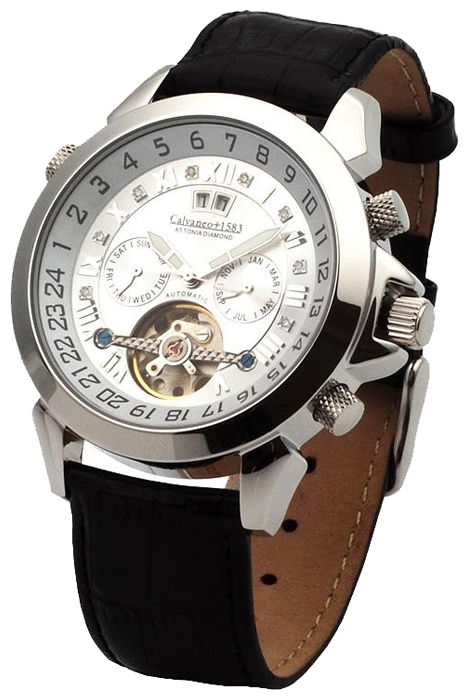 Wrist watch Calvaneo 1583 Astonia Steel Diamond Silver for Men - picture, photo, image