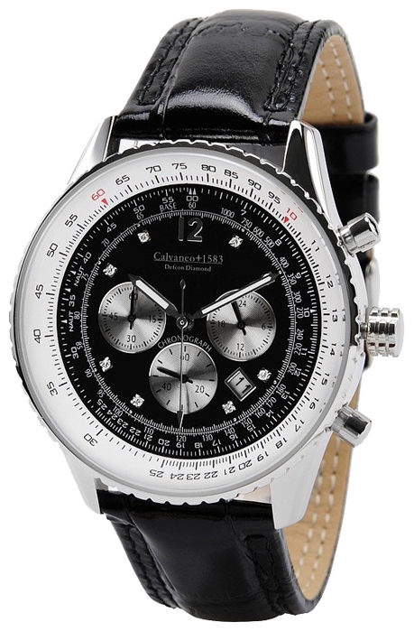 Wrist watch Calvaneo 1583 Defcon Diamond Black Steel for Men - picture, photo, image