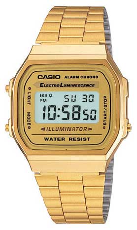 Wrist watch Casio A-168WG-9 for men - picture, photo, image