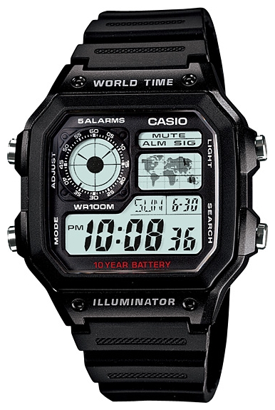 Wrist watch Casio AE-1200WH-1A for Men - picture, photo, image