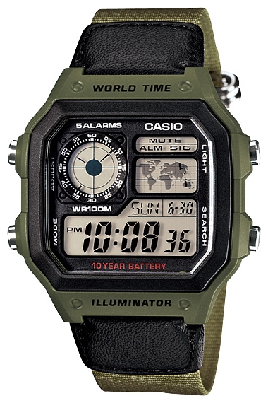 Wrist watch Casio AE-1200WHB-3B for men - picture, photo, image