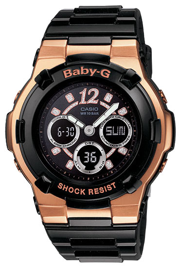 Wrist unisex watch Casio BGA-111-1B - picture, photo, image
