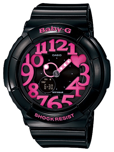 Wrist unisex watch Casio BGA-130-1B - picture, photo, image