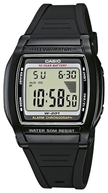 Wrist watch Casio W-201W-1A for Men - picture, photo, image