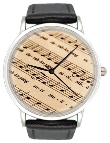 Wrist unisex watch Kawaii Factory Noty (bezhevye) - picture, photo, image