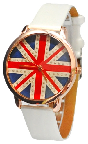Wrist unisex watch Kawaii Factory British fever (belye) - picture, photo, image