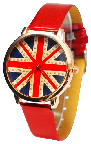 Wrist unisex watch Kawaii Factory British fever (krasnye) - picture, photo, image