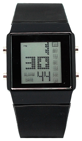 Wrist unisex watch Kawaii Factory Data (chernye) - picture, photo, image