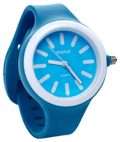 Wrist watch Kawaii Factory Monol plastic (sinie) for women - picture, photo, image