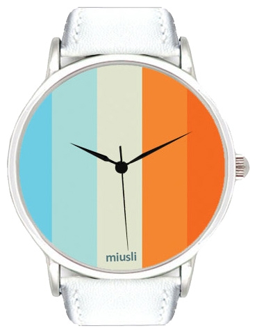Wrist unisex watch Miusli Palette zippy white - picture, photo, image
