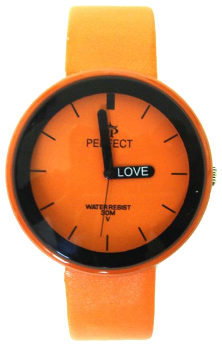Wrist unisex watch Miusli Round Orange - picture, photo, image