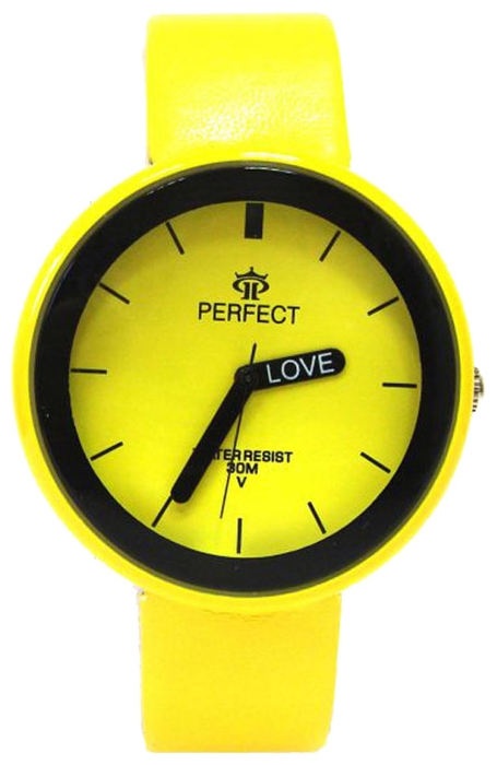 Wrist unisex watch Miusli Round Yellow - picture, photo, image
