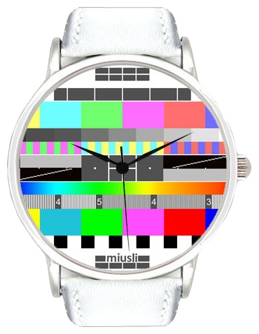 Wrist watch Miusli TV white for unisex - picture, photo, image