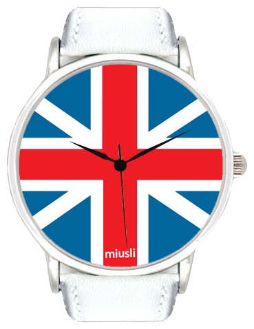 Wrist unisex watch Miusli United Kingdom white - picture, photo, image