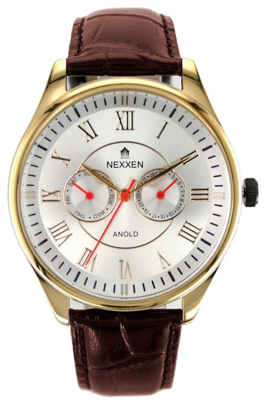 Wrist watch Nexxen NE12801M GP/WHT/BRN for Men - picture, photo, image