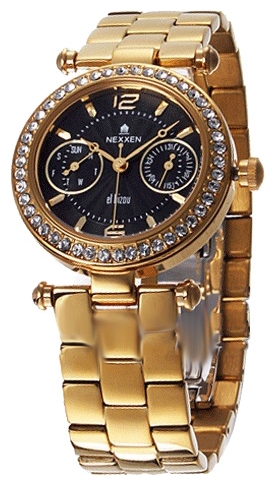 Wrist watch Nexxen NE9101CL GP/BLK for women - picture, photo, image