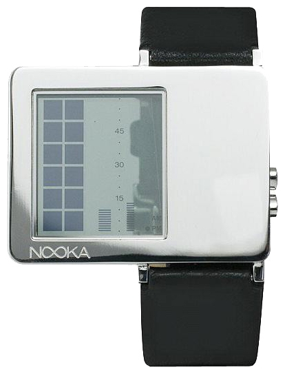 Wrist unisex watch Nooka Zaz Black Leather - picture, photo, image
