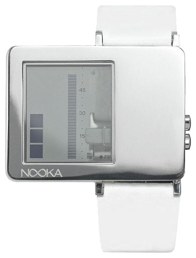 Wrist unisex watch Nooka Zaz White Leather - picture, photo, image