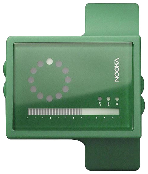 Wrist unisex watch Nooka Zub Zayu Zirc Dark Green - picture, photo, image