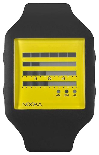 Wrist unisex watch Nooka Zub Zen-H 20 Black/Yellow - picture, photo, image