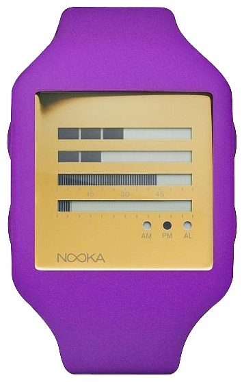 Wrist unisex watch Nooka Zub Zen-H 20 Purple/Gold - picture, photo, image