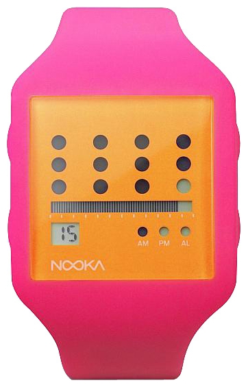 Wrist unisex watch Nooka Zub Zot 20 Orange/Pink - picture, photo, image