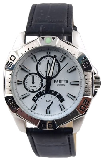 Wrist watch PULSAR Fabler FM-600120/1 (bel., imit. mnogofunkc.) for Men - picture, photo, image