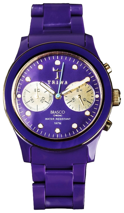 Wrist unisex watch PULSAR TRIWA Purple Rain Brasco Chrono - picture, photo, image