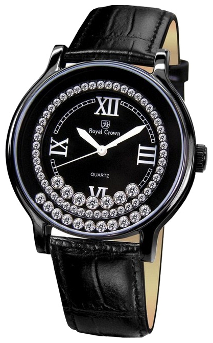 Wrist unisex watch Royal Crown 3638MBLK - picture, photo, image