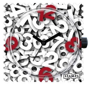 Wrist watch S.T.A.M.P.S. 3D Numbers for unisex - picture, photo, image