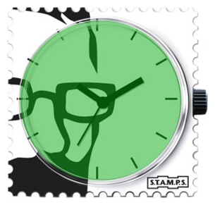 Wrist watch S.T.A.M.P.S. Green Glasses for unisex - picture, photo, image