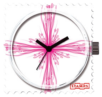 Wrist watch S.T.A.M.P.S. Pink Cross for unisex - picture, photo, image