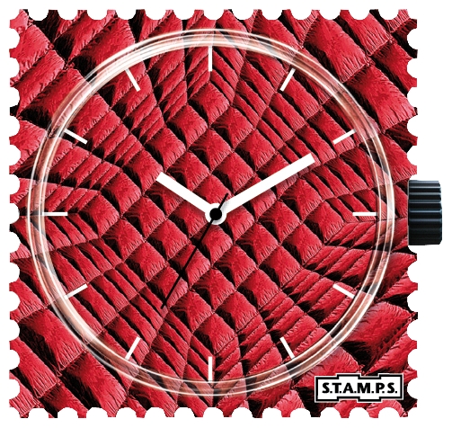 Wrist unisex watch S.T.A.M.P.S. Red Rubber - picture, photo, image