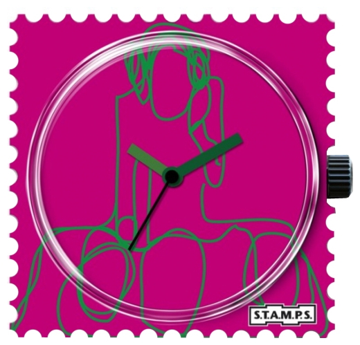 Wrist unisex watch S.T.A.M.P.S. Totally Pink - picture, photo, image