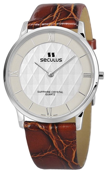 Wrist watch Seculus 4455.1.106 white, honey for Men - picture, photo, image