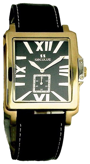 Wrist watch Seculus 4492.1.1069 black-gilt for men - picture, photo, image