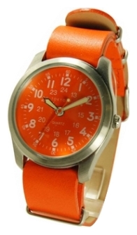 Wrist watch TOKYObay Neon Orange Military Leather for women - picture, photo, image