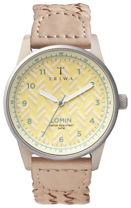 Wrist unisex watch TRIWA Beige Chevron Lomin - picture, photo, image