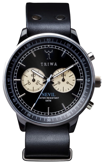 Wrist unisex watch TRIWA Raven Black Nevil - picture, photo, image